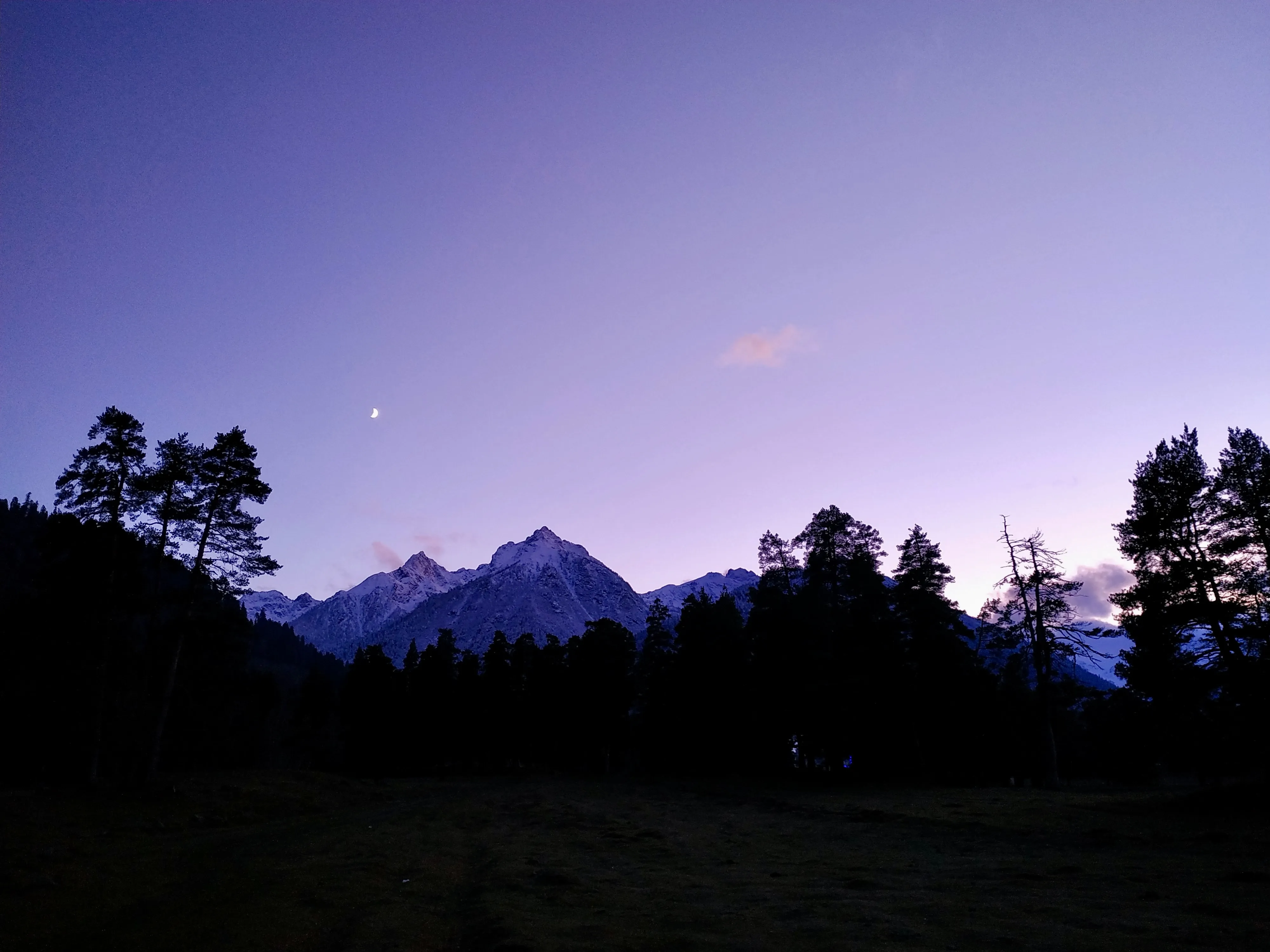 Горы засыпают