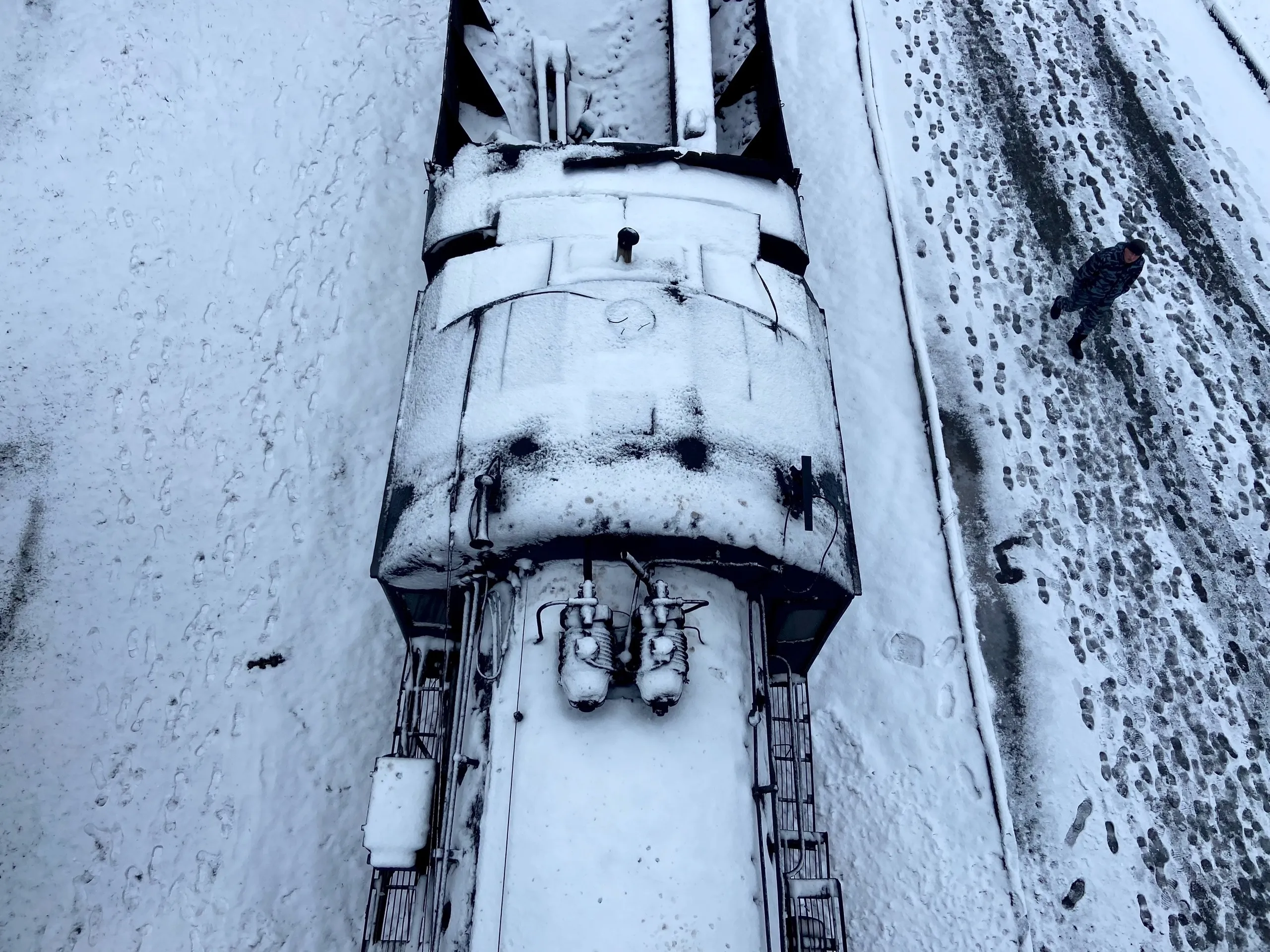 Человек и паровоз