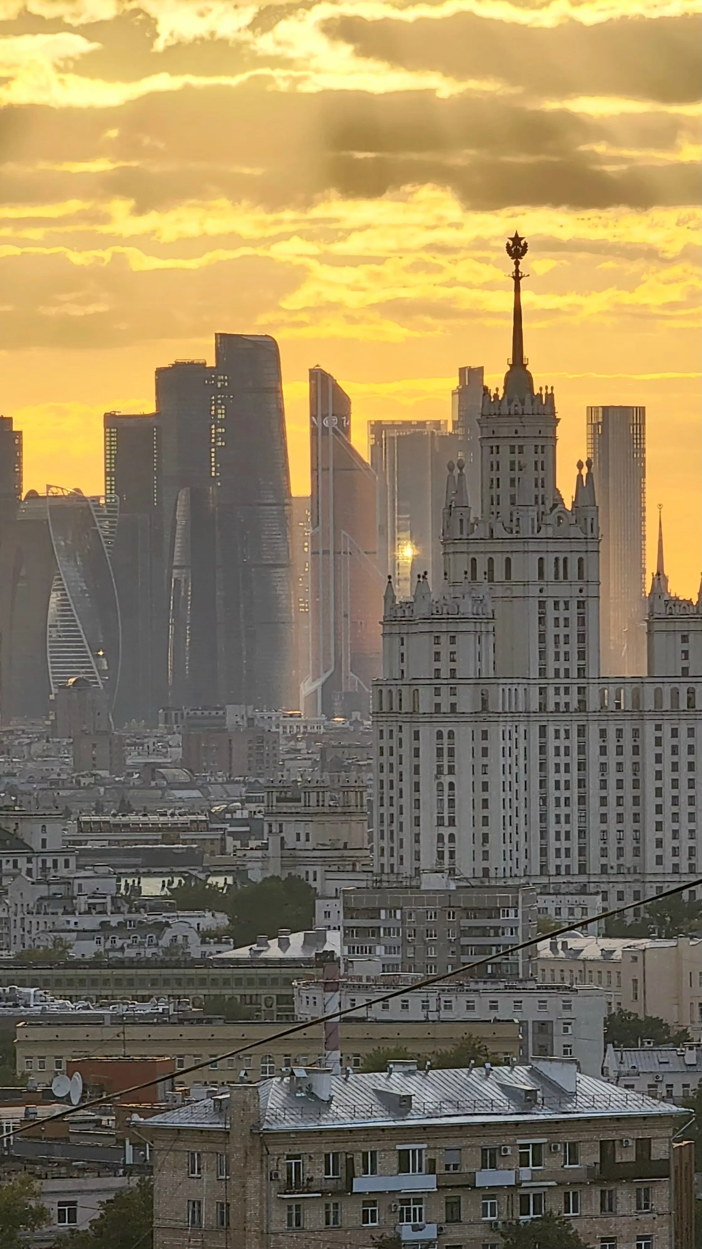 Закат над Москвой