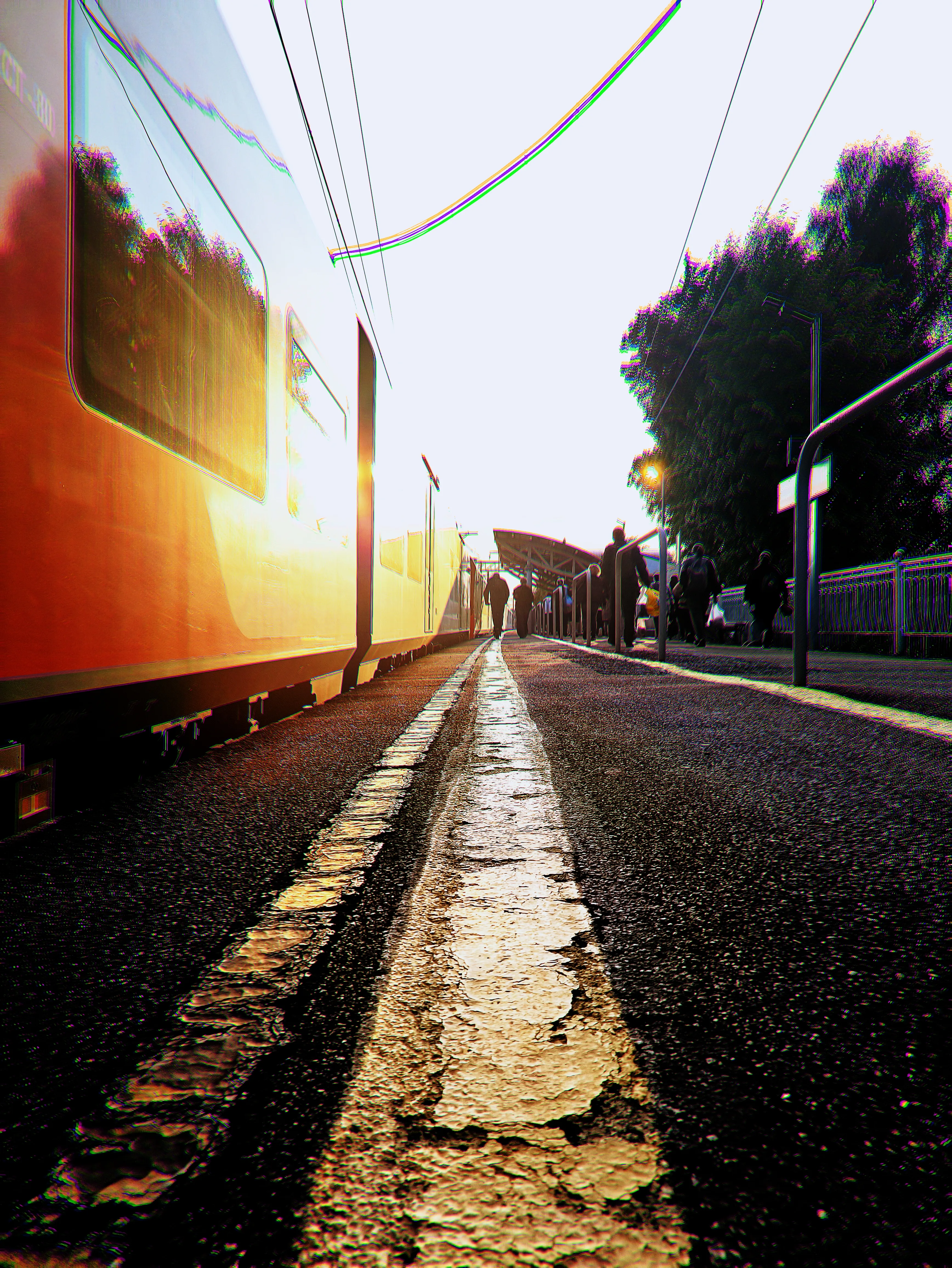 Уходящий поезд