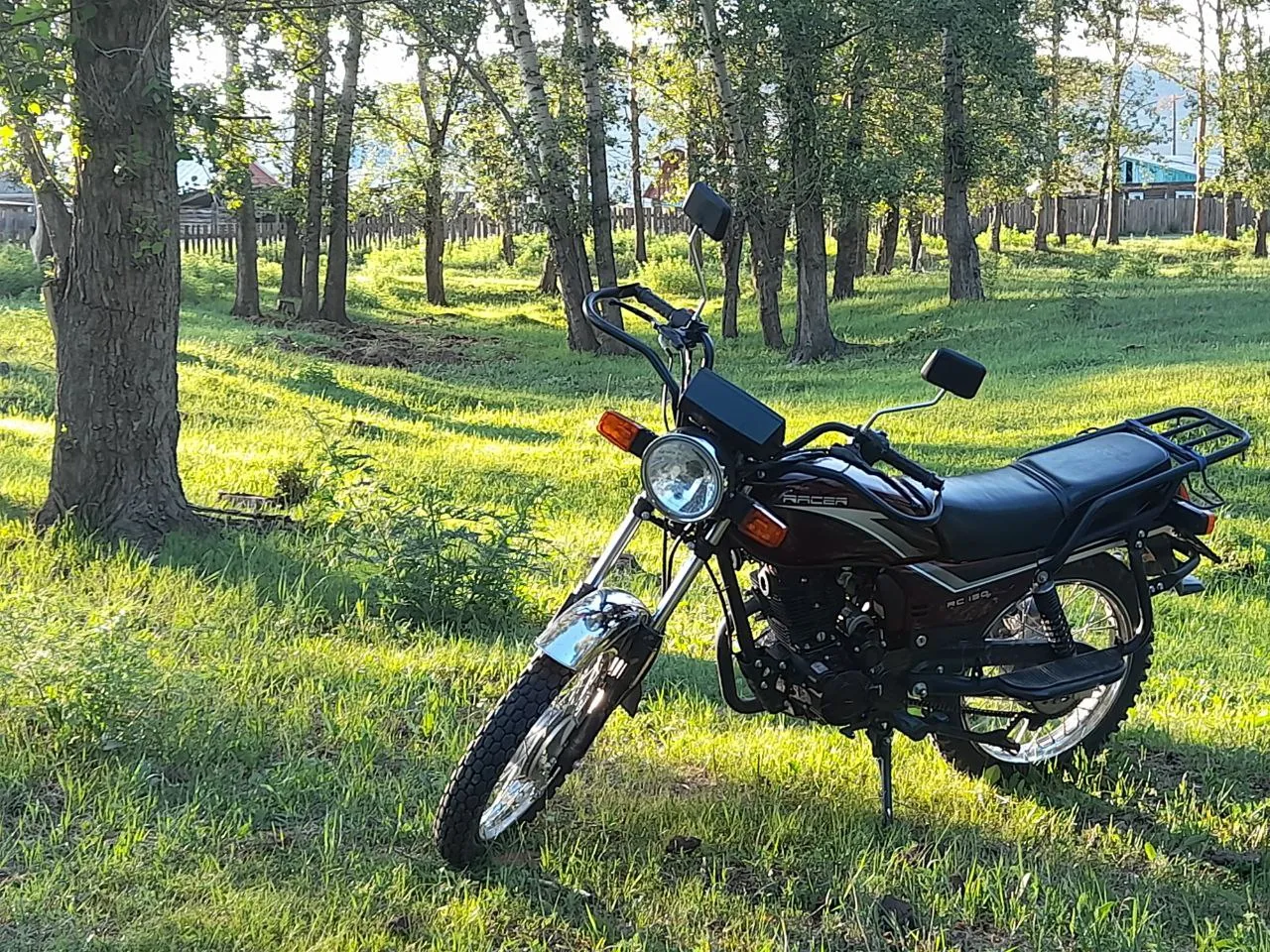 Турист в лесу