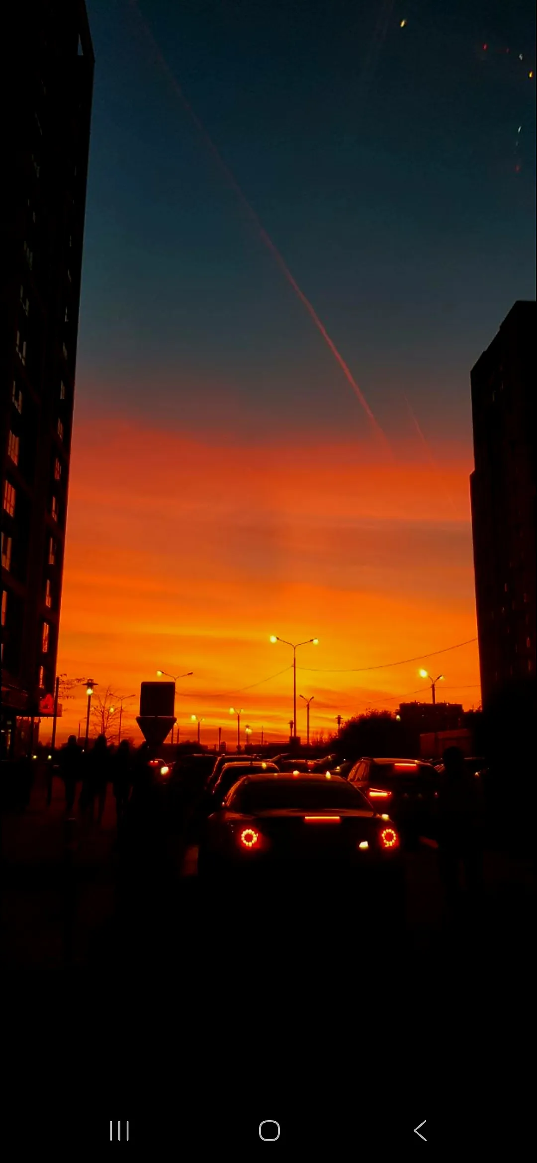 Вечерний закат .