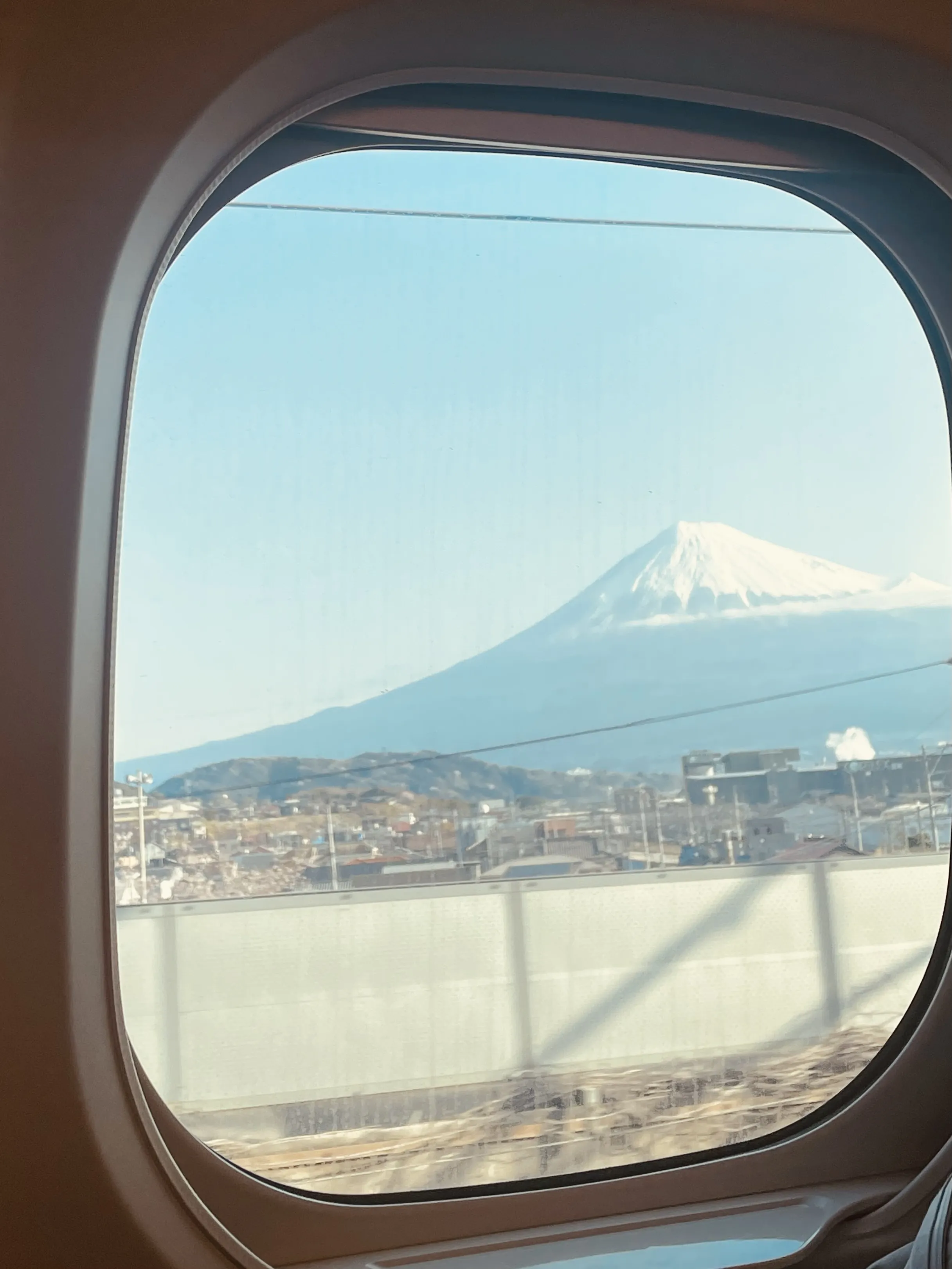 Фудзи из окна синкансена