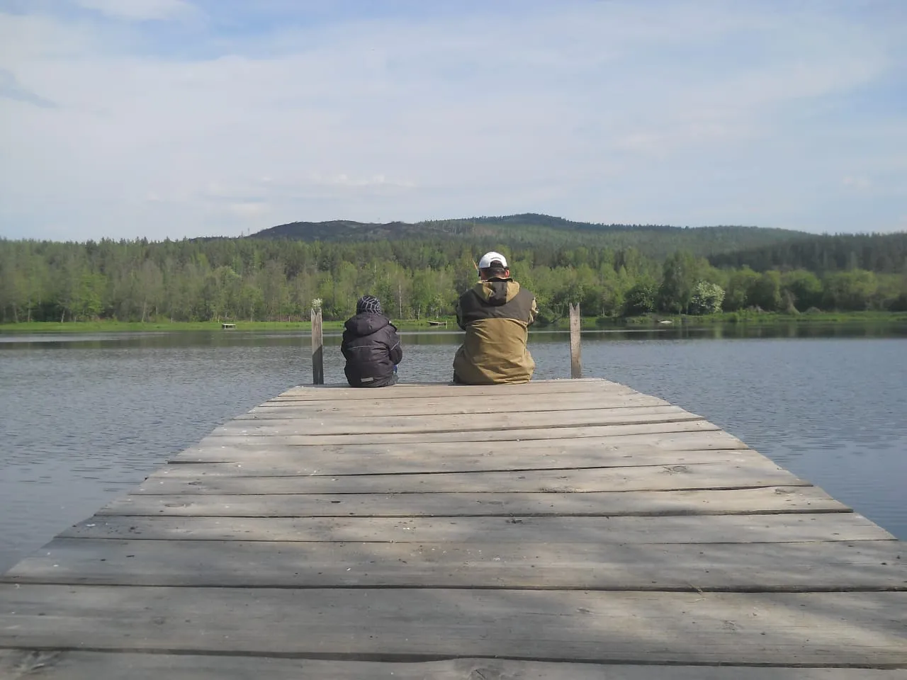 отец с сыном