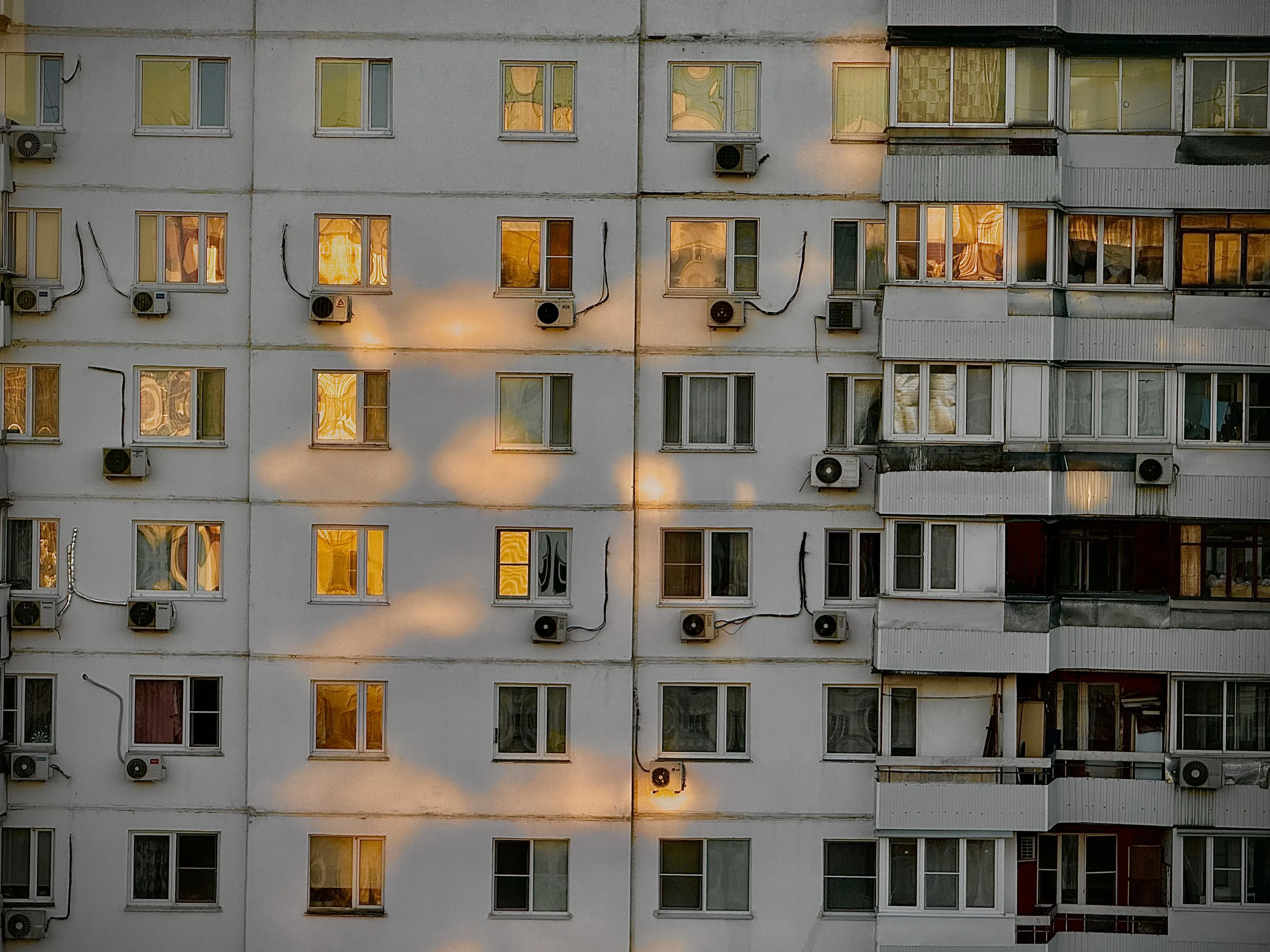 Блики на доме