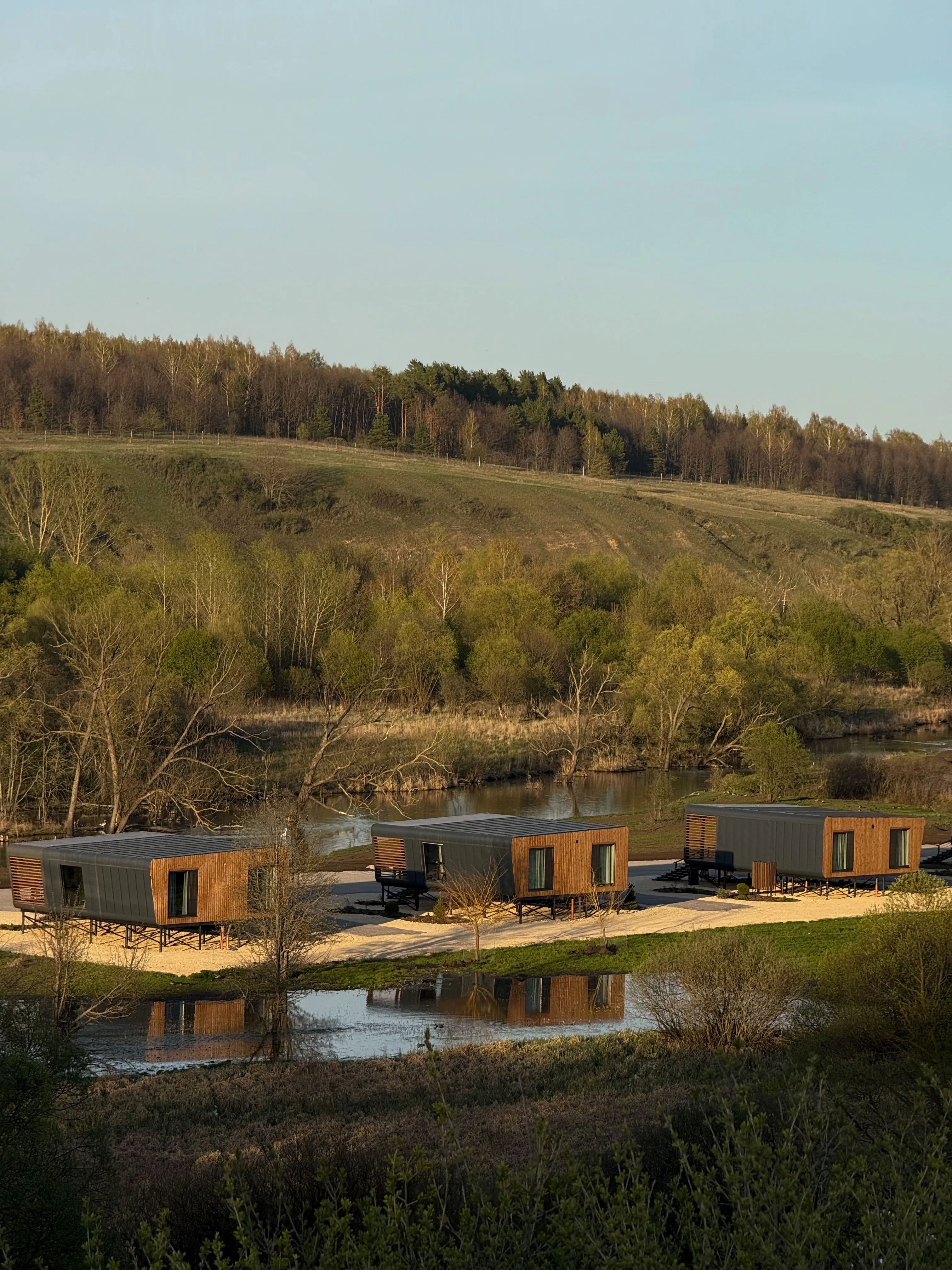 Наедине с дикой природой: модульные дома в природном парке Олений, Липецкая обл.