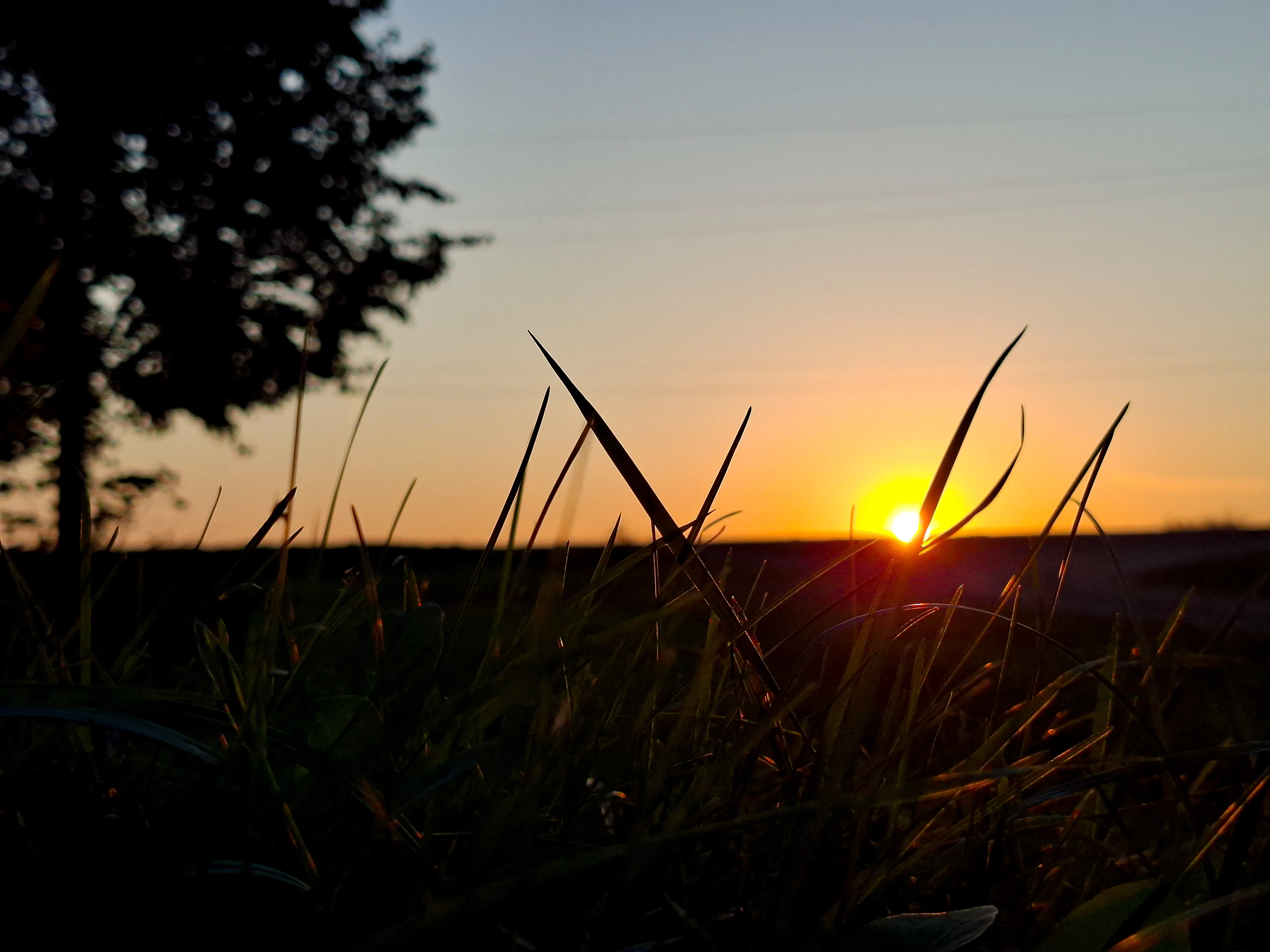 Закат в деревне