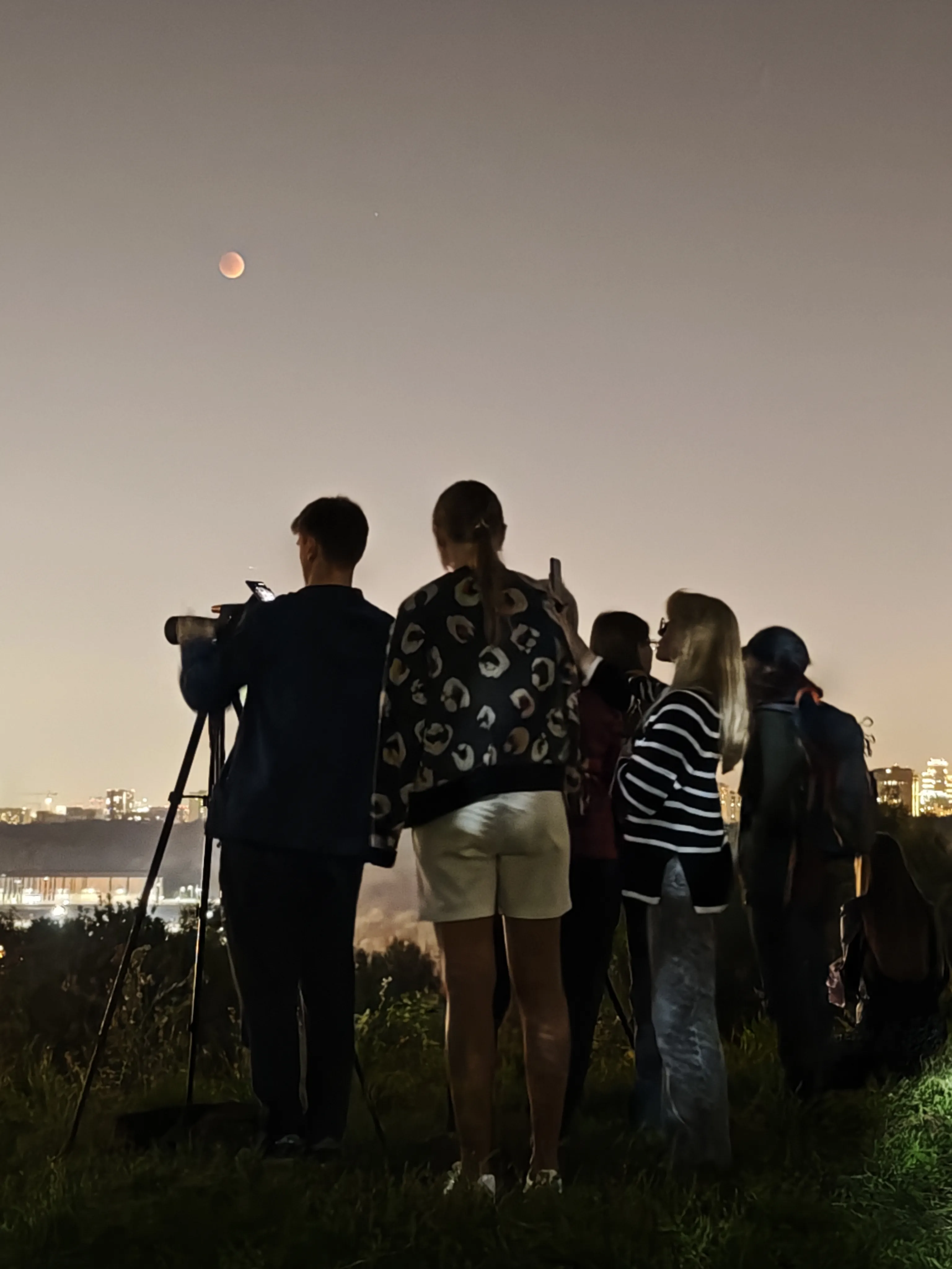 Полное Лунное затмение. Взгляд из Москвы.