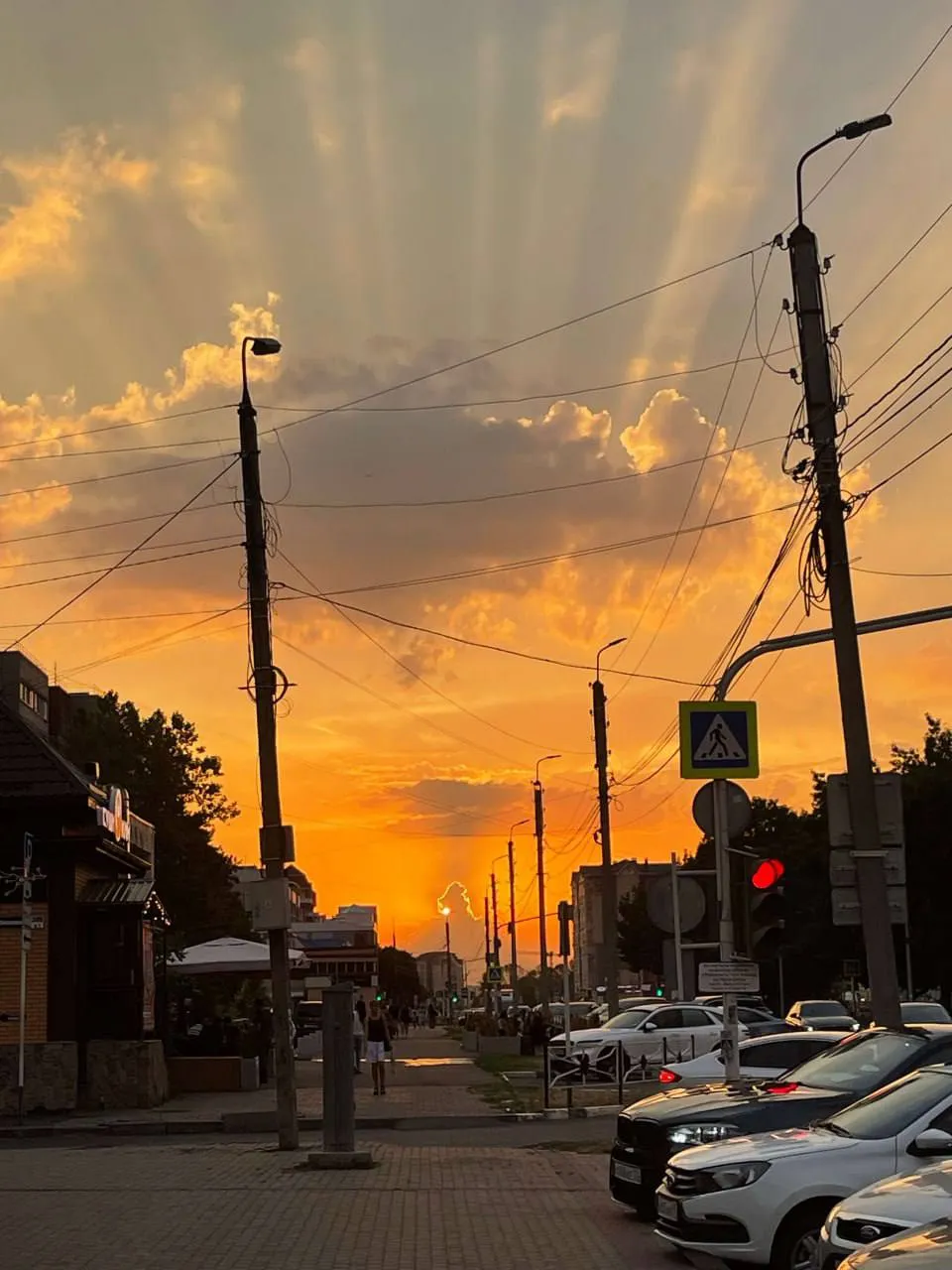 Закат в нашем городе