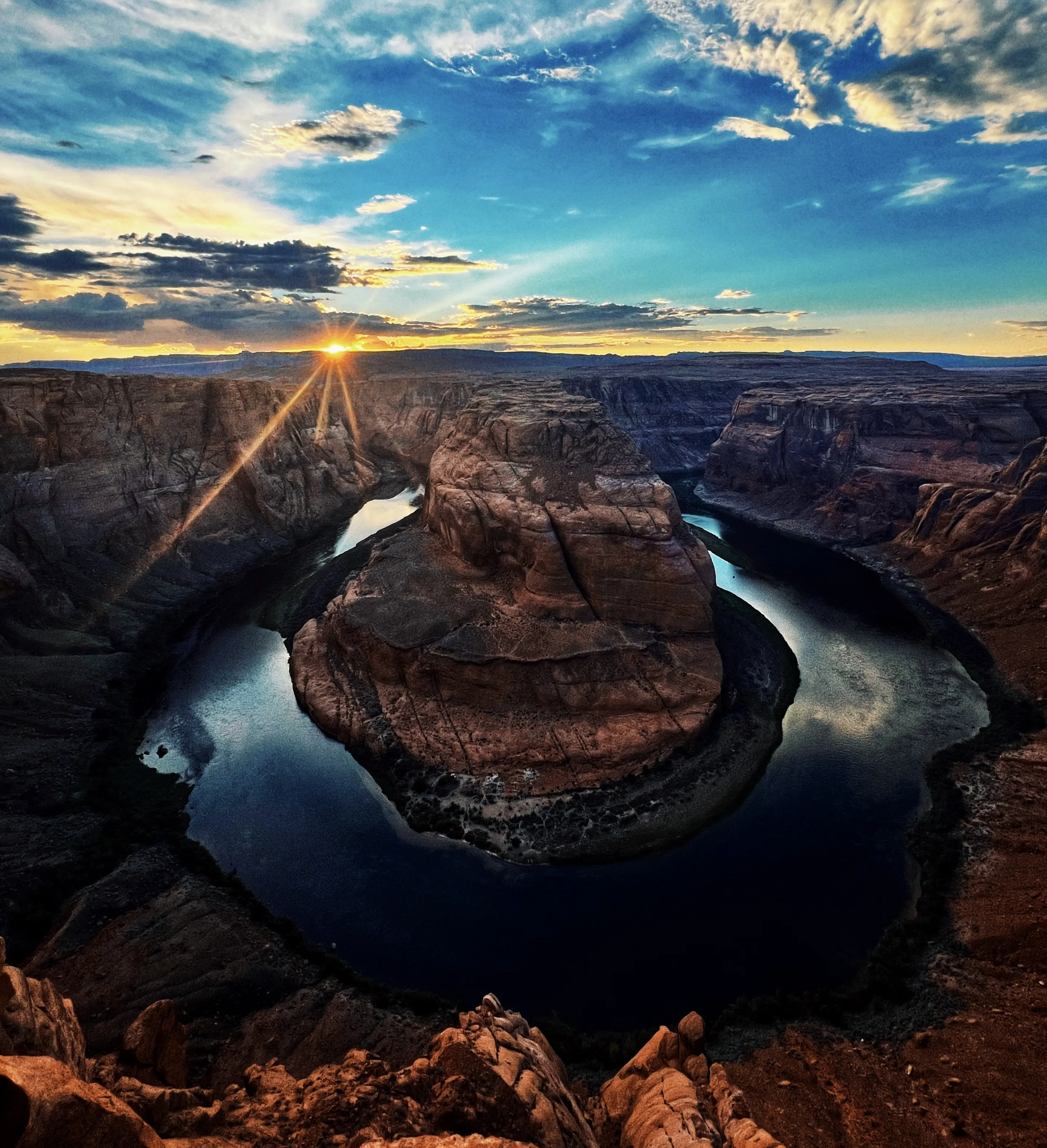 Закат на Horseshoe bend