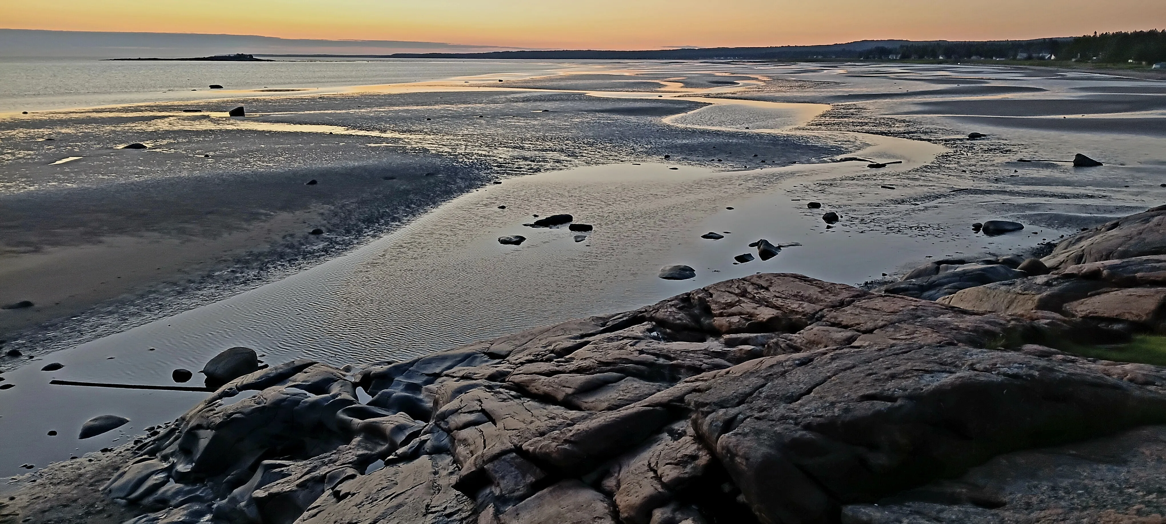 Белое море, ночная литораль.