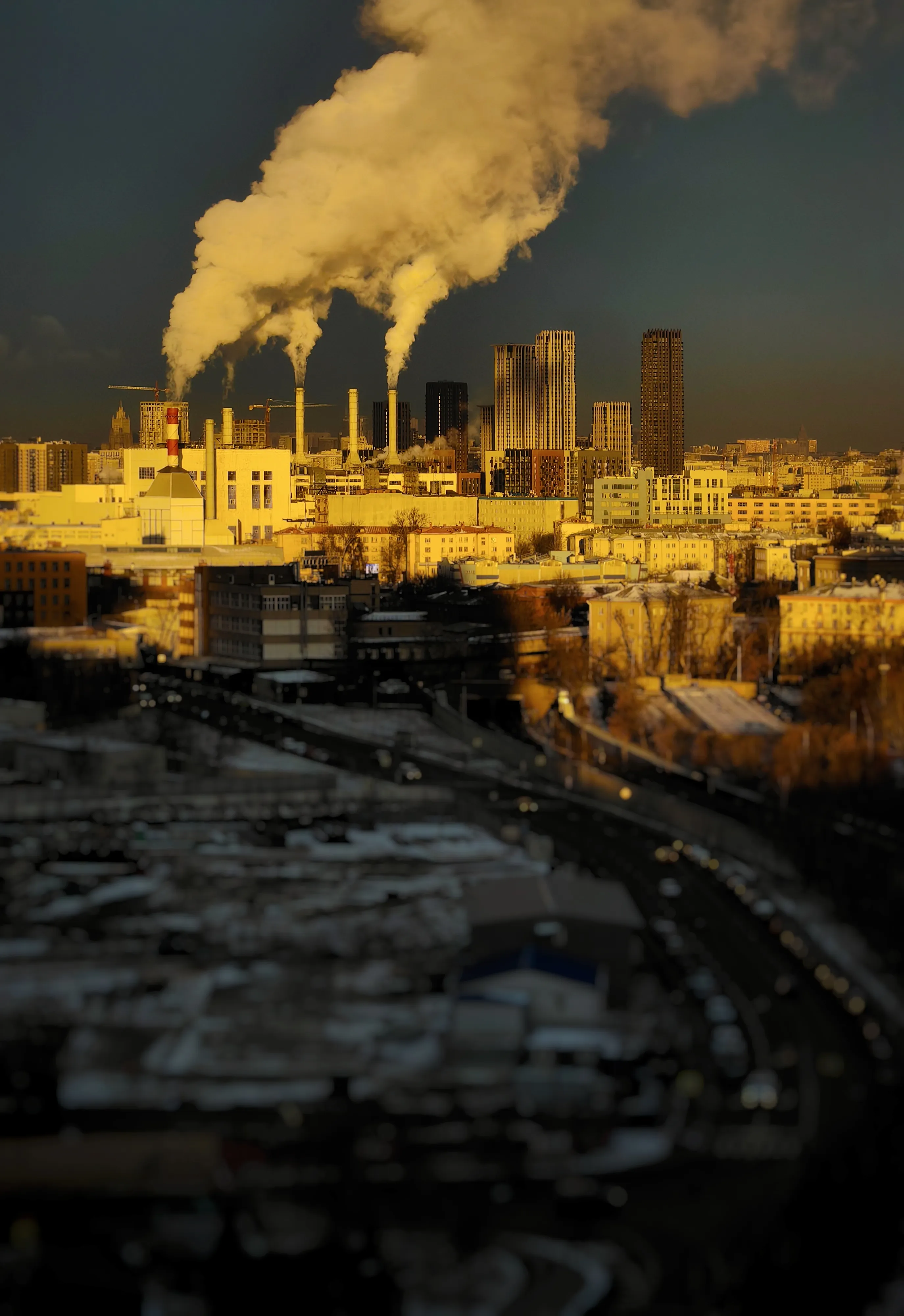 Зимний вид на Москву.