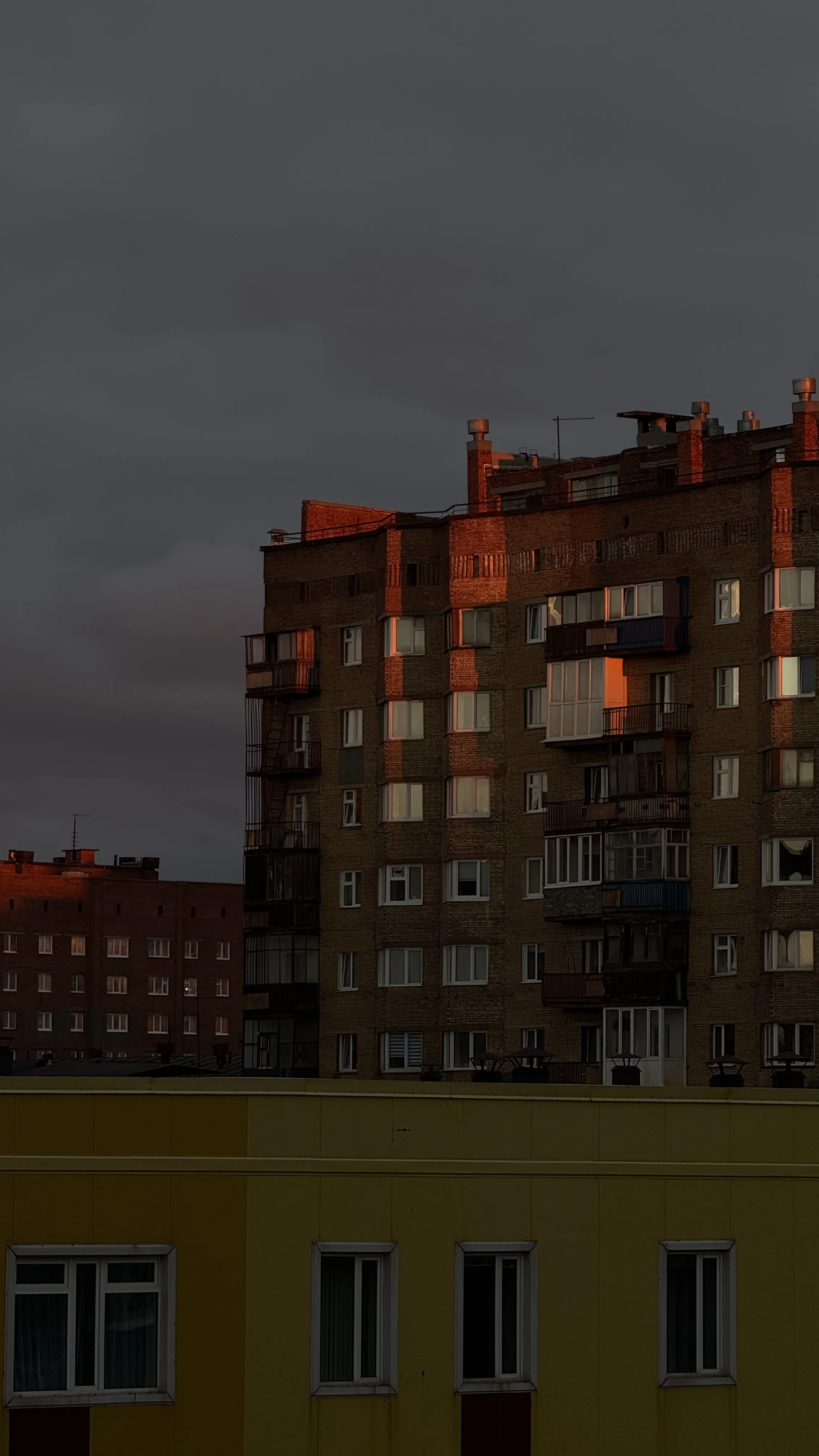 Свечение эркерных построек