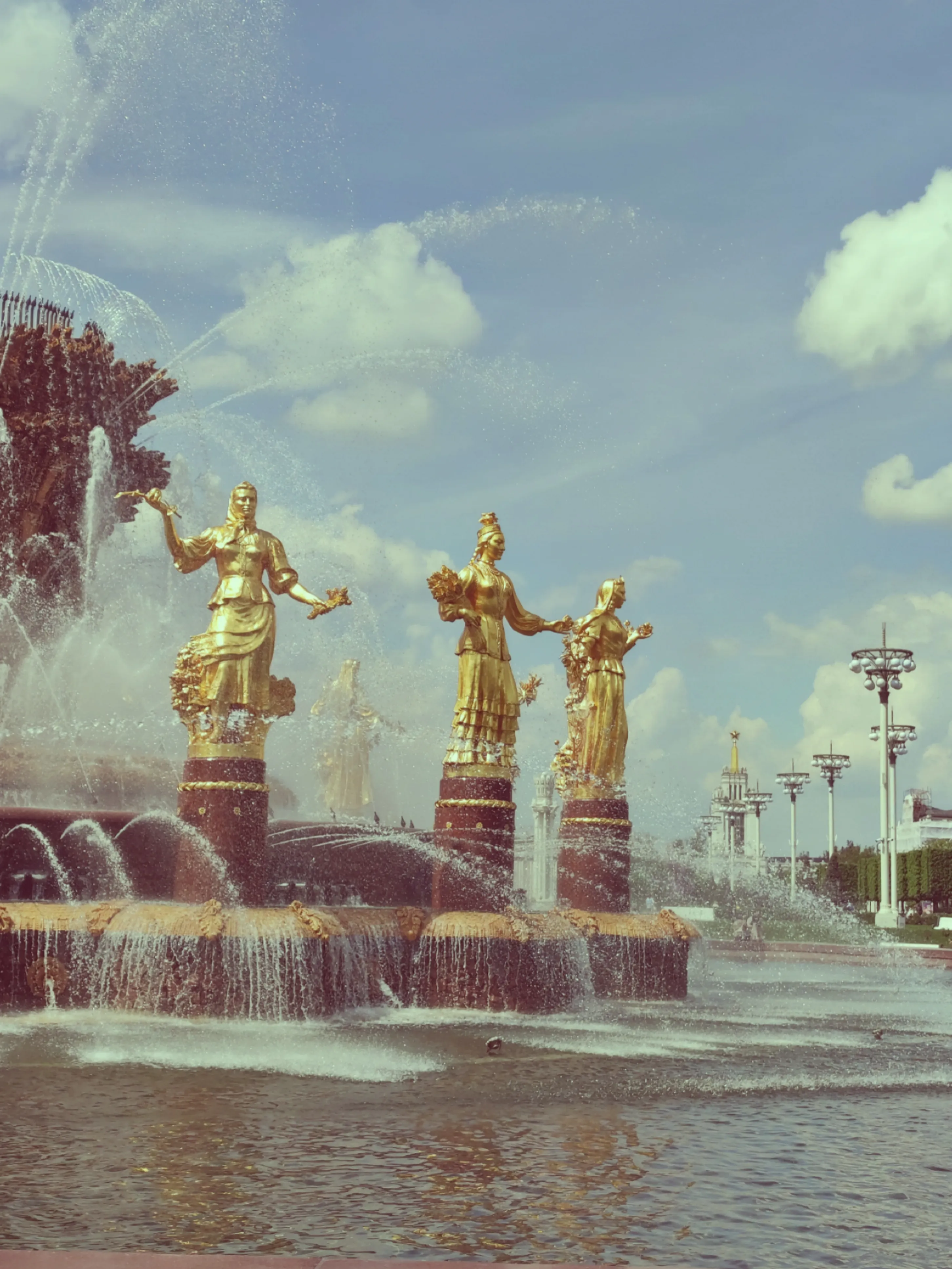 Москва открыточная, фонтан Дружбы народов
