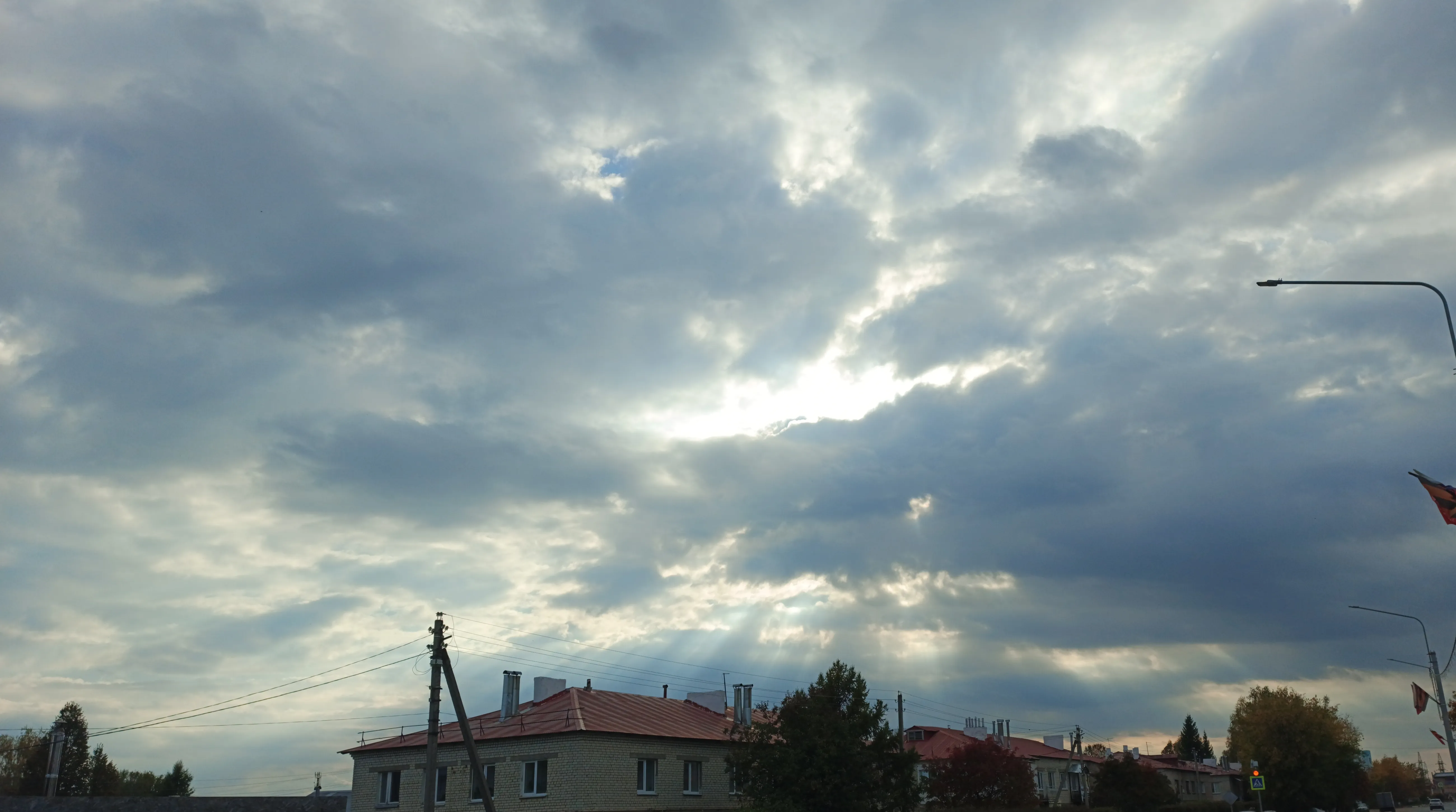 Лучи в небе