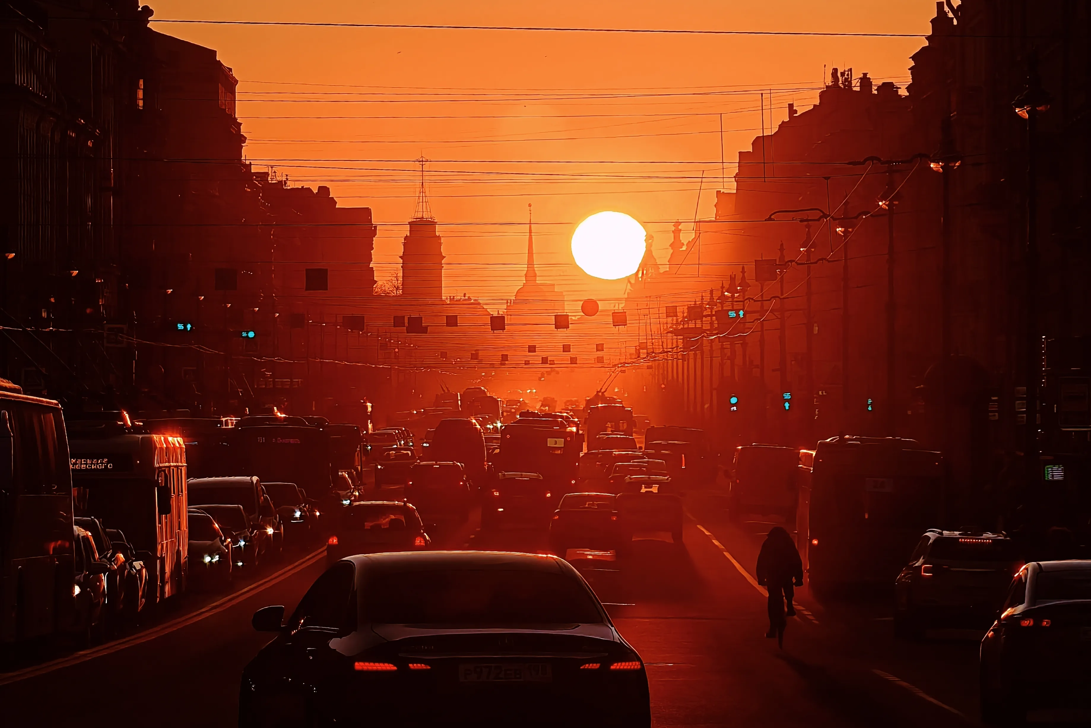 Городской закат