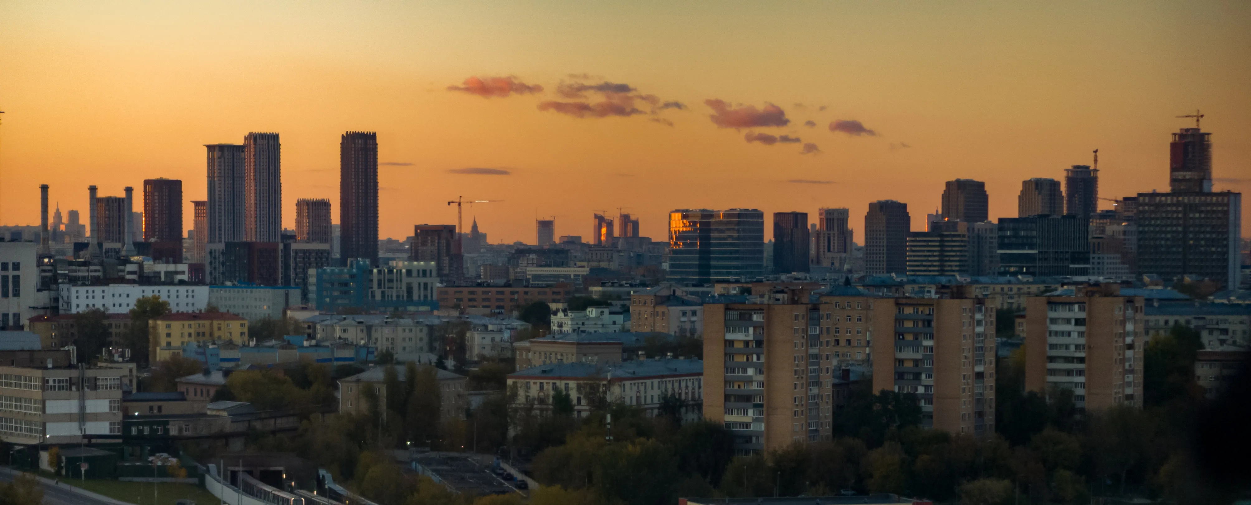 Вид на Москву с башни YES на "Технопарке"