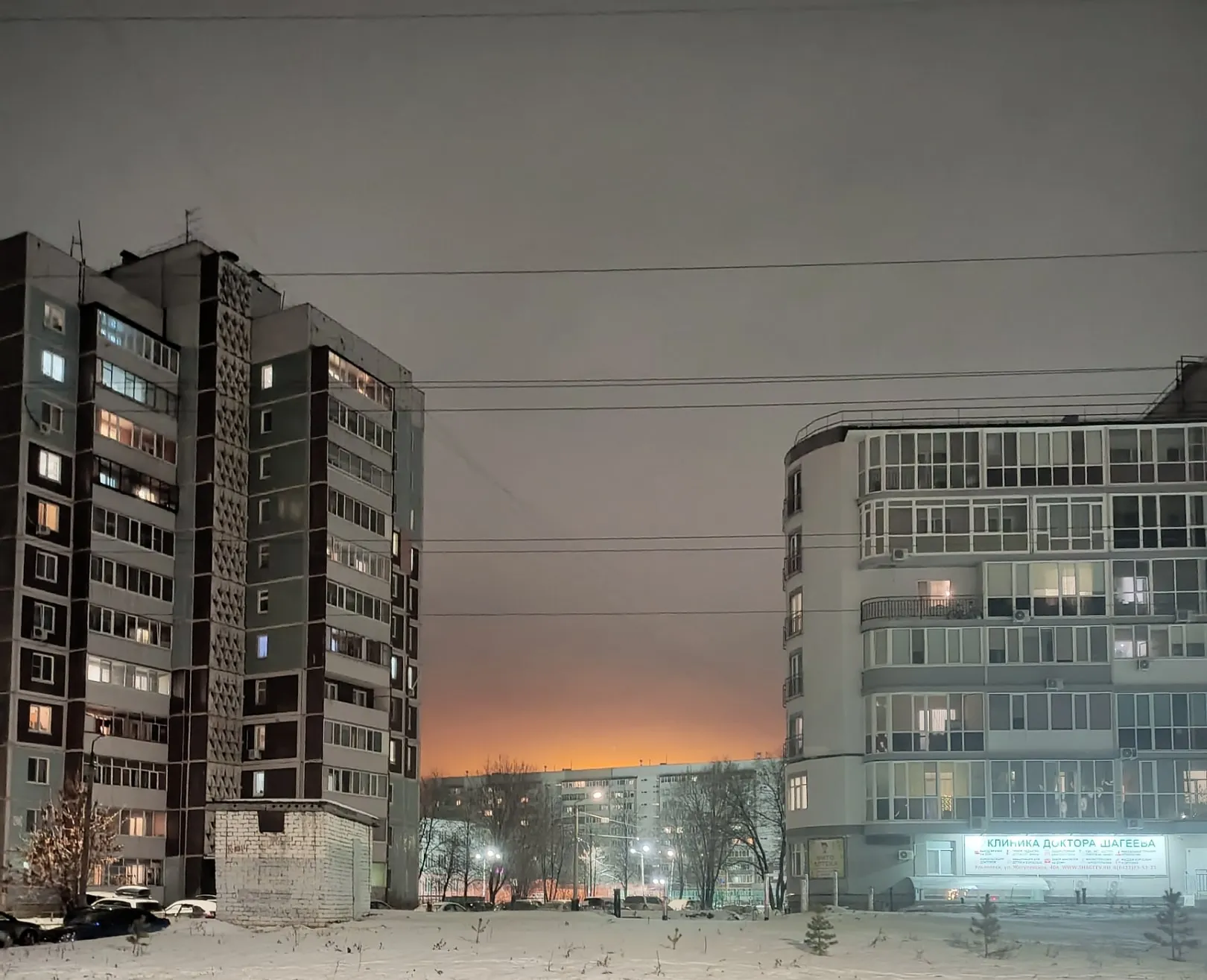 Небо в Крещенский Сочельник